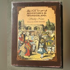 Alice’s Adventures in Wonderland sticky notes book NIP John Tenniel illustration